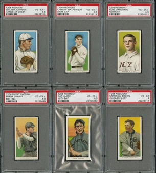 T206 Starter Lot of 145 Cards with 20 Hall of Famers (20 PSA Graded) including Johnson and Mathewson!